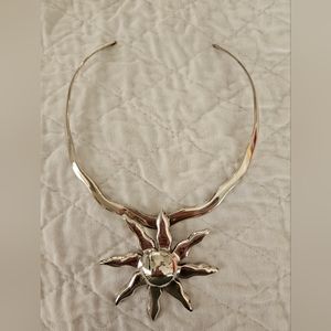 Silver necklace set